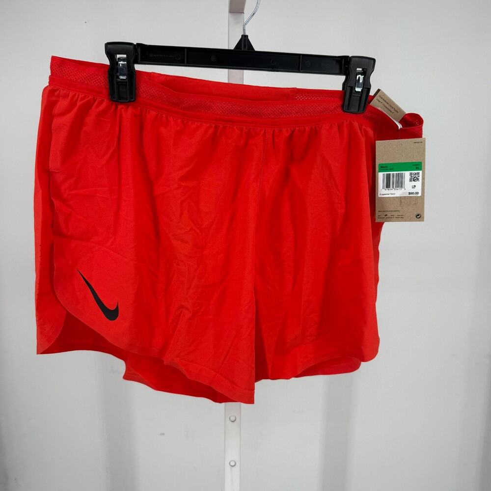 Nike AeroSwift Dri-FIT ADV 4" Brief-Lined Shorts Mens XL Light Crimson Athletic